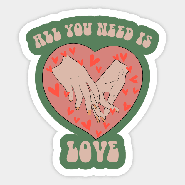 All You Need Is Love Sticker by Oiyo